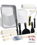 Bates- 9 Inch Paint Roller Kit, 17 Pcs, Plastic Tray, Clear Disposable New. Price: $29.15.