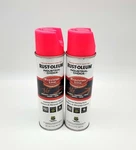 Rust-oleum Inverted Marking Spray Paint Flourescent Pink 17OZ Can Pack Of 2 New. Price: $23.24.