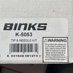 Binks Tip And Needle Kit K-5053 New. Price: $39.95.