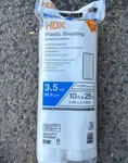 Hdx Clear Plastic Sheeting Twin Pack 3.5 Mil 10 25 Times = 500 Square Feet New. Price: $30.00.