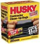 Husky Contractor Clean-up Bags 3 Mil 42 Gallon 20 Pack Black Fast Ship 2199818 New. Price: $25.99.