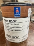 Sherwin Williams Sher-wood Pigmented Lacquer Topcoat/ 7551 Greek Villa/ Gallon New. Price: $59.99.