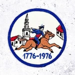 Vintage Paul Revere Patch 1976 Usa Bicentennial Midnight Ride Iron-on Nos Used. Price: $12.99.