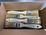 Prograde Supplies 24 Count Of 1'' Chip Paint Brushes Open. Price: $19.95.