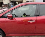Nissan Leaf ZE1 Door Front Left Complete Red Naj 2018-2024 H01015SEAA Used. Price: $407.29.