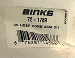 Binks Hose Fitting Swivel 71-230 1/4" Nps Stainless X 3/16" 72-1789 New. Price: $109.99.
