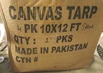 Zuperia 10FTX12FT Tan 16OZ Canvas Tarp Heavyduty Waterproof Projectfarmtested New. Price: $50.00.