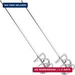 Impresa Pack Of 2 Extra Long Paint Mixer For Drill 17-IN Shank, 5GAL Rust-pr New. Price: $41.78.