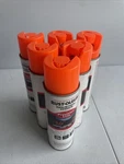 Cans Of Rust-oleum 203036 Precision Line Marking Paint, Fluorescent Orange New. Price: $45.00.