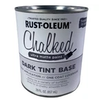 Rust-oleum Chalked Ulta Matte Dark Tint Base W/ One Coat Coverage 29 Fl Oz New. Price: $24.99.