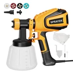 Vonforn Paint Sprayer, 700W Hvlp Gun With Cleaning & Blowing Joints, 4 Noz New. Price: $124.99.