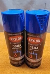 Krylon Osha Color Paint Safety Blue, 12 Ounce Aerosol Lot Of New Old Stock. Price: $10.95.