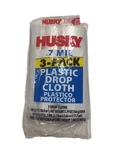 Husky Plastic Drop Cloth, 0.7MIL, 3-PACK Painters Protect Walls/floors/ceilings New. Price: $10.00.