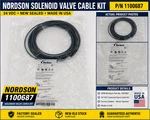 Nordson 1100687 Solenoid Valve Cable Assembly / Kit New Sealed. Price: $60.00.