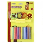 Creative Clay Set For Kids ? 12 Bright & Neon Shades With Moulds Roller New. Price: $14.99.