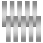 Vrizminfly 10 Pcs 304 Stainless Steel Strips Brushed 1" Width, Silver New. Price: $16.17.