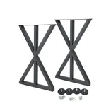 28" X17.7" X-frame Metal Bench Legs Furniture Tea Table With Screws New. Price: $83.88.