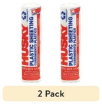 (2 Pack) Husky 3.5 Mil Polyethylene Sheeting, 10 X Ft, 250 Sq Total New. Price: $38.52.