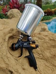 Devilbiss 704521-CUP DV1 Clearcoat Gun W/ Digital Gauge New Free Cup!. Price: $1069.95.