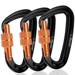 3 Heavy Duty Clips 12KN (2697 Lbs)-lightweight Locking Carabiners F... New. Price: $18.24.