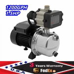 Shallow Well Pump Portable Garden Jet W/ Auto Controller 1.5 Hp 1200 Gph New. Price: $112.85.
