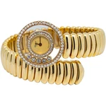 Chopard Happy Diamond Serpenti 4097 Mint 18K Yellow Champagne Dial Women's 24MM Pre-owned. Price: $17995.00.