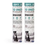 Layers Large Lint Roller 50 Count (pack Of 2), Green+white+blue New. Price: $21.60.