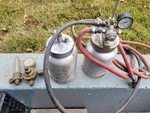 Binks Model 80-228 Paint Sprayer Pot Pressure Tanks W/ Gauge Hose Used. Price: $400.00.