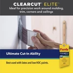 Purdy Clearcut Elite Cub 2 In. Ultra Stiff Angle Trim Paint Brush New. Price: $21.70.