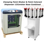 110V Clamping Paint Shaker & Colorant Dispenser 12CANISTER Base Combined New. Price: $3375.60.