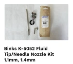 Binks K-5052 Tip &needle Set 1.1 Mm 1.4 New. Price: $49.95.