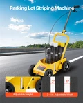 Vevor Line Striping Machine, 4-WHEEL Paint Striper For Parking Lots & Fields New. Price: $106.99.