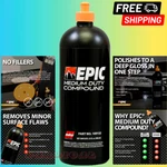 Malco Epic Medium-duty Compound, Vehicle Paint Correcting Remove Scratch, 32 Oz New. Price: $78.59.