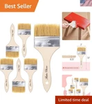 Bates 3-INCH Chip Paint Brushes, 6 Pack Natural Bristle For Finish New. Price: $16.14.