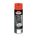 Industrial Inverted Marking Paint, 17 Oz., Fluorescent Safety Red, Solvent New. Price: $18.25.
