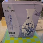 3D Puzzles For Adults, 160 Pieces Vase Flowers, Cyan Porcelain New. Price: $30.00.
