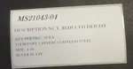 MS21043-04 Nut Reduced Height Ss Silver Plate Size 4-40 50EACH / Per Pk New. Price: $50.00.