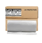 Sheeting Uv Protection - 20' X 100', 6 Mil Heavy Duty Gauge Clear Vapor And Mo New. Price: $307.41.