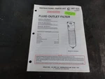 Graco 214-570 218-029 223-160 Fluid Outlet Filter Instructions Parts List Manual Acceptable. Price: $21.00.