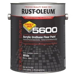 Rust-oleum 251289 Gal Floor Paint, Gloss Finish, White, Solvent Base New. Price: $70.35.