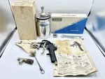 Binks Vintage Model 18 Paint Spray Gun With Sharpe 450 Canister Box/ Manuals Used. Price: $149.99.