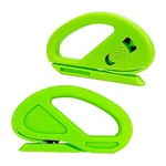 2PCS Wrapping Paper Cutter, Snitty Safety Vinyl Film Cutting Tool With Green New. Price: $8.07.