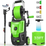 4800PSI Electric Pressure Washer- 3.8GPM High Power With 33FT Hose Reel, New. Price: $266.28.