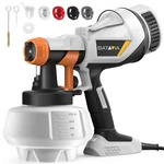 Paint Sprayer - Batavia Hvlp Electric Gun, 1200ML, 4 Nozzles, 3 Patt New. Price: $99.99.