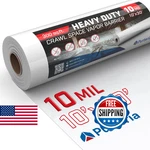 Purteria Crawl Space Vapor Barrier, Mil White 10' X 30', Thick New. Price: $90.21.