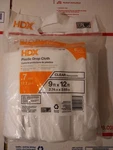 Pack Hdx Plastic Drop Cloth 12 Feet .7 Mil Clear 157 769 New. Price: $5.59.