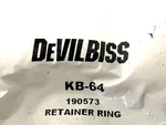 Devilbiss Kb Ii Pressure Cup Retaining Lid Brand New. Price: $24.99.