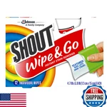 Shout Wipes Instant Stain Remover For Clothes & Laundry, On-the-go Travel Pack New. Price: $44.17.