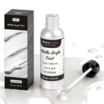 Metallic Pearl White Paint For Universal Acrylic Surface Professional Base New. Price: $16.99.