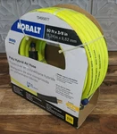 Kobalt Poly Hybrid Air Hose 50FT 3/8IN 300 Psi Lightweight Flexible 1/4" Npt New. Price: $36.95.